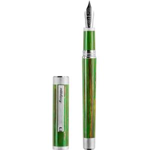 Montegrappa Zero Zodiac ISZEZ5IP_G8 - Penna stilografica in resina di Montegrappite e acciaio inossidabile, colore: verde, spessore penna: M, lunghezza: 14,3 cm
