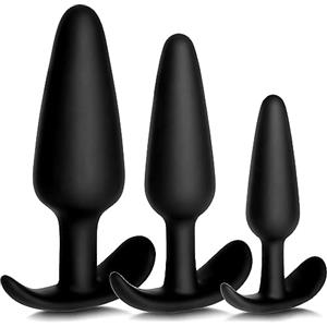 Lsexyier Plug Anale in Silicone Kit,Butt Plug in silicone,Anal Sesso Giocattoli,Piccolo,Medio,Grande,Sex Toys per uomini donne coppie principianti professionali