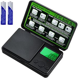 Mcbazel Bilancia Tascabile 500g/0.01g Alta Precisione, Bilancia Digitale Multifunzione con Display LCD Retroilluminato, Tara, Conteggio, 7 Unità di Peso, Portatile per Gioielli, Spezie