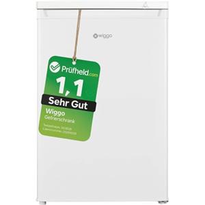 Wiggo [ Test MOLTO BUONO, Note 1.1 *] WIGGO Congelatore nero 92 litri senza display e 4 cassetti, congelatore con zona inversa gelo, congelatore freestanding freestanding freezer