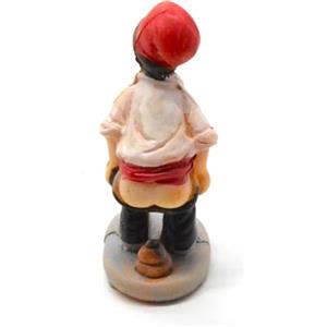Genérico Figura pastore bianco del presepe nascosto da 6,5 cm. trova la figura natalizia. l'uomo che fa la cacca. figurina cagando. set di scena di natività, figure, gesù. 3 Re. modelli in scala