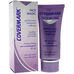 Covermark Fondotinta Waterproof Face Magic, Ipoallergenico e Non Comedogenico, SPF 20, Per Tutti i Tipi di Pelle, Formula Cremosa e Senza Acqua, Colore 05, Formato 30 ml