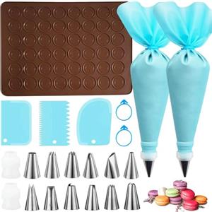 Guyode Tappetino in Silicone per Forno Rivestimento Antiaderente set Pasticceria Morbido e Resistente Tappetino in Silicone Grandi Dimensioni si Applica a Macarons Cioccolato Biscotti Pane