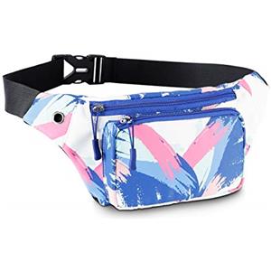 HAWEE Elegante Marsupio Sportivo Cintura Corsa Leggero Unisex Marsupio Corsa Multicolor Esecuzione Pouch con Cintura Regolabile e Jack per Cuffie per Uomo Donna Corsa Jogging Ciclismo Escursionismo