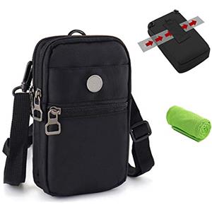 CYchen Borsello da Cintura Petto Borsa Crossbody, Zaino Spalla Monospalla Impermeabile Marsupio Tattico Sacchetto Zainetto Piccolo Sling Bag a Tracolla per Uomo Donna Camminare Running Viaggio Trekking