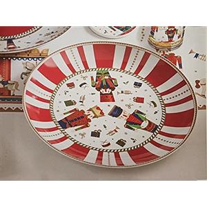 Brandani Gift Group S.r.l. PIATTO PORTATA BRANDANI NATALIZIO LO SCHIACCIANOCI IN PORCELLANA COD.84171 - DIAMETRO CM30