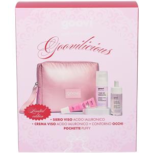 The Good Vibes Company Goovi Box Natale 2025: Siero Viso, Crema Viso e Contorno Occhi con Acido Ialuronico