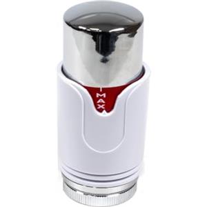 22.5 Team Controls TC TRV - Valvola termostatica per termosifone, adatta solo per corpo Drayton TRV4, colore: Cromo/Bianco