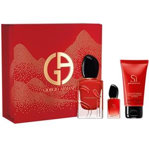 Giorgio Armani Sì Passione Eau de Parfum 50 ml con Miniatura 7 ml e Latte Corpo 50 ml - Set Regalo per Donna