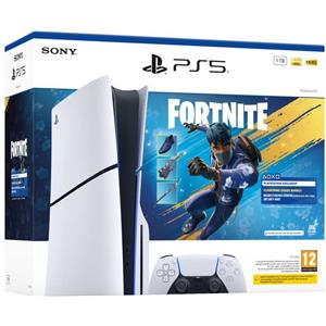 SONY PS5 Console 1TB Standard Slim White + Fortnite Flowering Chaos