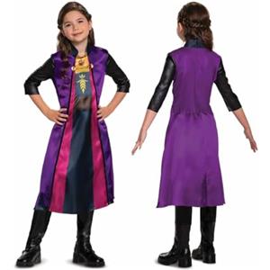 Disguise Disney Costume Anna Viandante Frozen 2 Standard Bambina, Vestito Ufficiale Frozen 2 Bambine Taglia S