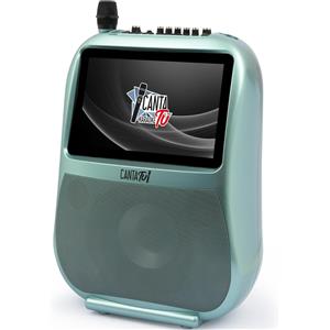 GIOCHI PREZIOSI Canta Tu Karaoke PRO Verde Microfono Wireless Effetti Vocali e Display Touch