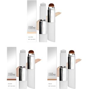 Generico Fondotinta Cambia Colore Fondotinta Stick Coreano Stick Correttore E Fondotintas，Coreano Bianco In Crema Con Pennello，Tono Della Pelle Uniforme E Un Look Perfetto A Lunga Durata. (Colore naturale)