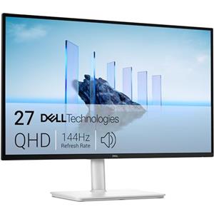Dell 27 Plus Monitor - S2725DSM, QHD (2560x1440), 144Hz, IPS, 1ms MPRT | AMD FreeSync, 99% sRGB, Regolabile in Altezza, Altoparlanti integrati, DisplayPort, HDMI, 3 Anni di Garanzia, Bianco