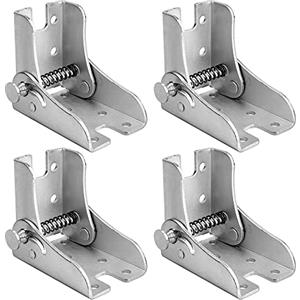 Bhina 4 Pezzi Staffe Pieghevoli Per Gambe Tavolo,Staffe Pieghevole Blocca,Gamba Tavolo Cerniera,Utilizzato Per Banchi Da Lavoro,Scrivanie,Gambe Pieghevoli,Mensole a Muro e Reggimensole Pieghevoli