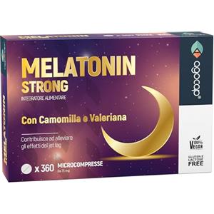 Agocap Melatonina per dormire con Camomilla e Valeriana. Melatonina forte, 1 mg con 365 minicompresse. Integratori per dormire, Melatonina Pura, regola ciclo Sonno-Veglia e riduce sintomi del Jet Lag. Agocap
