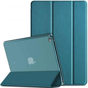 EasyAcc Custodia Compatibile con iPad Air 2, Cover Ultra Sottile in Pelle PU con Funzione di Auto Svegliati/Sonno Compatibile con iPad Air 2 2014 Modello A1566 / A1567(Blu Pavone)