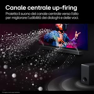 LG Soundbar S95TR, 810W su 9.1.5 canali, Dolby Atmos, Wi-Fi, Casse posteriori incluse