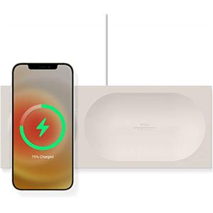 elago Tray Caricatore Wireless Magnetico - Compatibile con MagSafe, Compatibile con iPhone 17/16/15/14/13/12 e Tutti i modelli di Apple Watch [Caricatore Non Incluso] (Pietra)