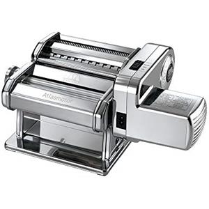 Marcato AT-MOT-220V - Macchina per pasta con motore, in acciaio cromato, colore: Argento