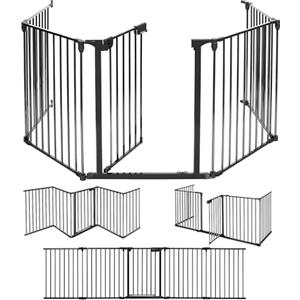 LCP Kids Cancelletto Camino Sicurezza Bambini Box Cani Grata Pieghevole 300 cm