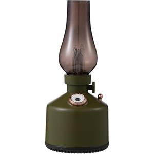 QOXEZY Umidificatore vintage ricaricabile USB, diffusore di oli essenziali per aromaterapia, livelli di nebbia regolabili, luce notturna, grande capacità, design retrò (verde)