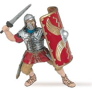 Papo - Figura Legionario Romano - Soldato Storico dell'Antica Roma per Bambini dai 3 Anni - Dipinto a Mano - Plastica Resistente - Collezione Storica Personaggio Educativo Realistico - 39802