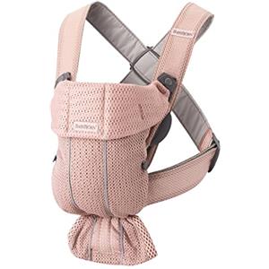 BabyBjörn Marsupio Mini Mesh 3D, Rosa polvere