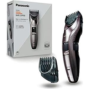 Panasonic - Personalcare ER-GC63-H503 | Tagliacapelli - 40 altezze di taglio 2 accessori 40 min di utilizzo senza fili Ricarica completa in 8 ore Lavabile Grigio
