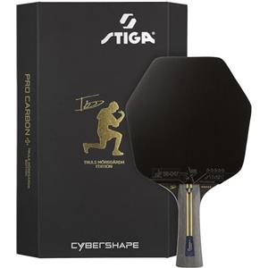 STIGA Pro Carbon Plus Cybershape Truls Edition Racchetta da Ping-Pong 5 stelle, Punto dolce esteso, Tecnologia Touch Carbon Technology, Gomma STAR5 Approvata da ITTF - Per Gioco Aggressivo