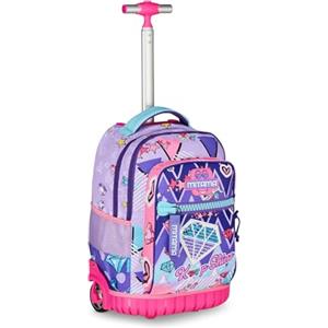 Mitama Trolley Run Extra DOUBLE DIAMOND, 33 Lt, Doppio Scomparto, Tasche multifunzione, Per bambine e ragazze, Scuola elementare e media, Tempo libero e viaggi
