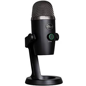 Logitech for Creators Blue Yeti Nano Microfono USB Premium per Registrazione, Streaming, Gaming, Podcast su PC e Mac, Mic a Condensatore, Effetti Blue VO!CE, Cardioide e Omni, Monitoraggio Senza Latenza - Nero