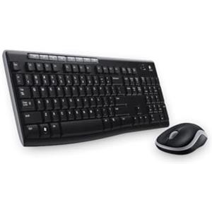 Logitech MK270 Combo Tastiera e Mouse Wireless per Windows, Layout Greco QWERTY - Nero