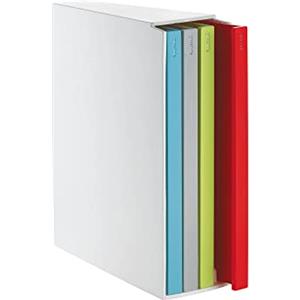 Guzzini Kitchen Active Design Set 4 Taglieri con Raccoglitore Cooking Book, Multicolore, 4 unità