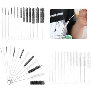 Kiperline Set di 39 spazzole per cannuccia, bottiglia, tubo latte, in nylon, provette, teiera