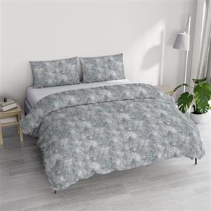 Italian Bed Linen Set Copripiumino Matrimoniale Cotone Ida, lavorato in Italia - Parure Copri Piumino - Sacco Piumone 250x200cm con Doppia Patella e 2 Federe Cuscino (Matrimoniale, venere)