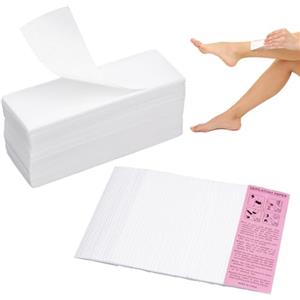 Kiperline Strisce Depilatorie 200 Pezzi per Ceretta Calda e Pasta di Zucchero - Non Tessuto per Gambe, Braccia, Ascelle e Zona Bikini