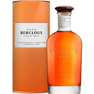 BERCLOUX - Whisky Single Malt Canister - Whisky francese Bercloux - Origine: 100% Francia - 40% Alcool - Bottiglia da 70 cl