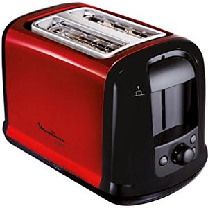 Moulinex Subito Tostapane, Rosso/Nero