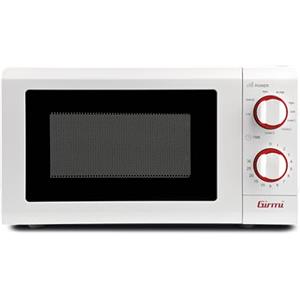 Girmi FM06 Forno a Microonde Combinato, 20 Litri, 700 Miroonde, 900W Grill, Timer, Accessori inclusi, Bianco