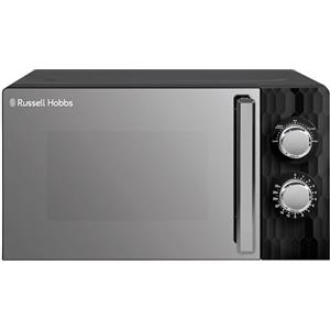 Russell Hobbs Forno a Microonde Manuale Solo Russell Hobbs Honeycomb RHMM715B da 17 Litri e 700W, Nero, con 5 Livelli di Potenza, Timer Integrato e Funzione Scongelamento.
