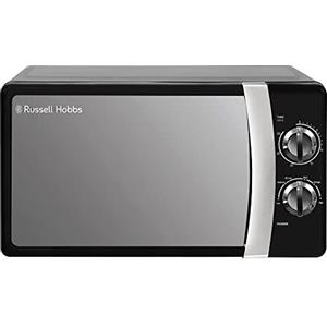Russell Hobbs RHMM701B Forno a Microonde Manuale Solo, 5 Livelli di Potenza, Avvisatore Acustico e Timer, Impostazione Scongelamento, Facile Pulizia, 17 litri 700 W, Nero