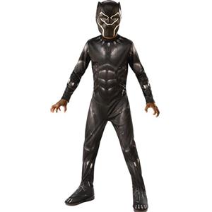 Rubie's Rubies - Avengers ufficiale - Black Panther - Costume per bambini classico Black Panther - Taglia 7 - 8 anni - Costume da supereroe per bambini Marvel con tuta e maschera, ideale per Halloween,