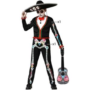 Atosa Costume Scheletro Messicano Mariachi Bambino 10 A 12 AÑOS
