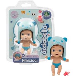 Cicciobello Amicicci Cicciobello Animal Cuties Bear Boy, Mini Personaggio con cappellino da animaletto e la codina sul pannolino, per Bambine dai 3 Anni, CC038200, Giochi Preziosi