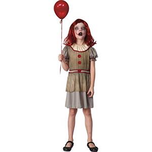 Ciao - Horror Creepy Clown costume travestimento bambina (Taglia 7-10 anni)