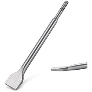 flintronic Scalpelli per Piastrelle SDS PLUS, Tagliapiastrelle Smussati 250 mm X 40 mm, Scalpelli Curvi per Ceramica e Piastrelle