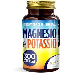 Noebis Pharma Magnesio e Potassio 300 Compresse - Integratore per Combattere Stanchezza, Affaticamento e Adattarsi al Caldo | Magnesio Citrato e Potassio Citrato Alta Assimilabilità e Lunga Durata
