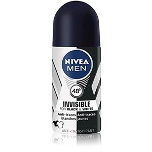 NIVEA MEN Uomini Nivea Deodorant Bille Invisibile in bianco e nero di alimentazione 50 ml - Set di 2