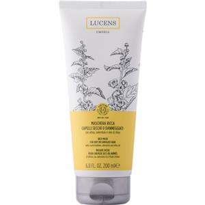 Lucens Umbria Lucens - Maschera Ricca Capelli Secchi o Danneggiati, Nutriente e Ristrutturante per Capelli Secchi, Sfibrati o Danneggiati, 200 ml
